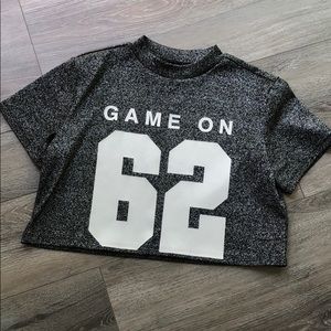 Black sport chic top